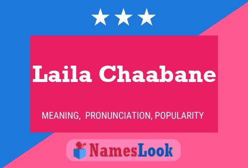 Poster del nome Laila Chaabane