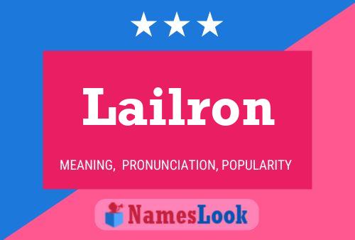 Poster del nome Lailron