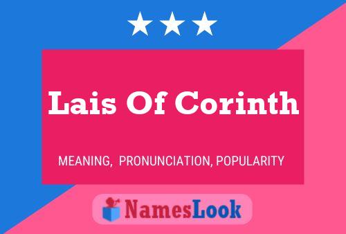 Poster del nome Lais Of Corinth