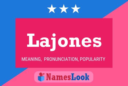 Poster del nome Lajones