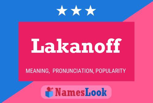 Poster del nome Lakanoff