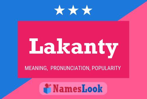 Poster del nome Lakanty