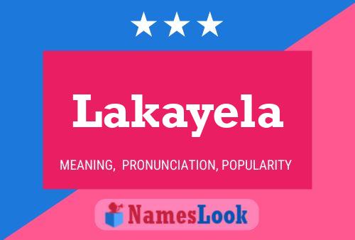 Poster del nome Lakayela