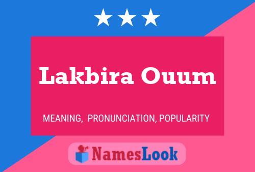 Poster del nome Lakbira Ouum