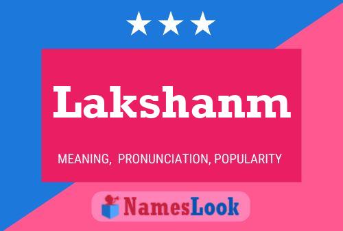 Poster del nome Lakshanm