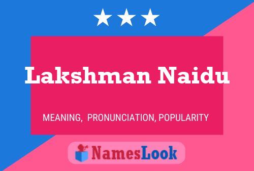 Poster del nome Lakshman Naidu