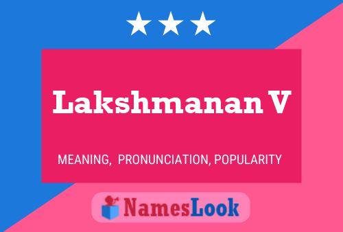 Poster del nome Lakshmanan V