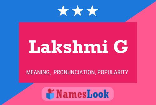 Poster del nome Lakshmi G