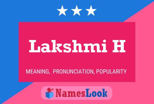 Poster del nome Lakshmi H