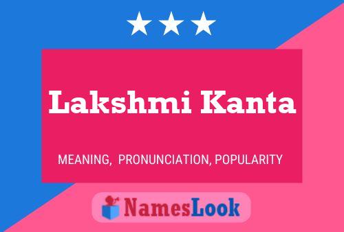 Poster del nome Lakshmi Kanta