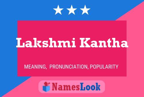 Poster del nome Lakshmi Kantha