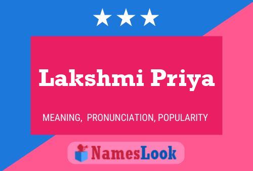 Poster del nome Lakshmi Priya