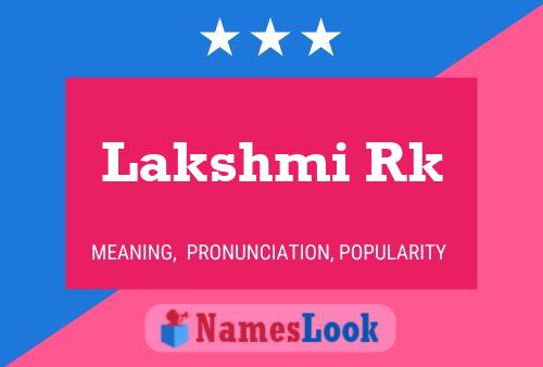 Poster del nome Lakshmi Rk