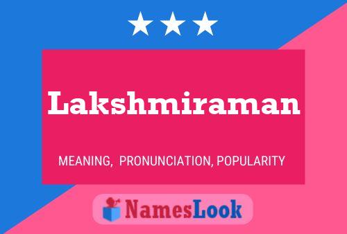 Poster del nome Lakshmiraman