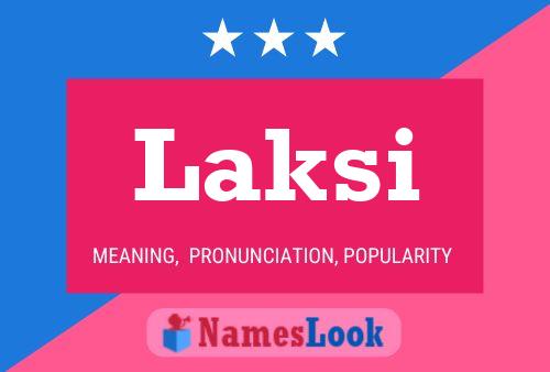 Poster del nome Laksi