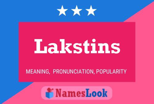 Poster del nome Lakstins