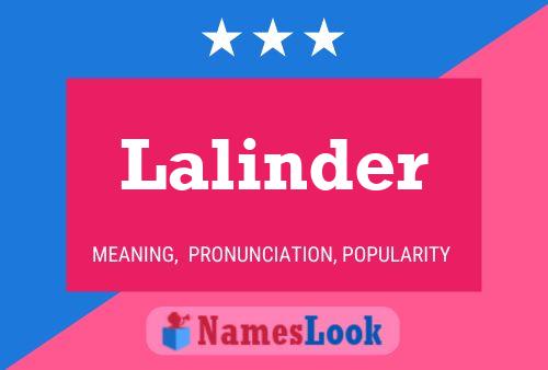 Poster del nome Lalinder