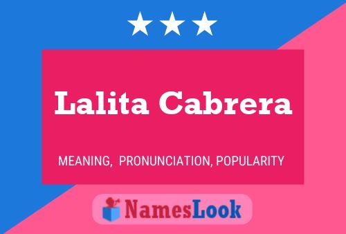 Poster del nome Lalita Cabrera