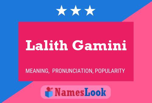 Poster del nome Lalith Gamini