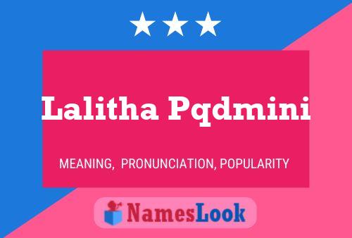 Poster del nome Lalitha Pqdmini