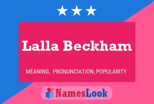 Poster del nome Lalla Beckham