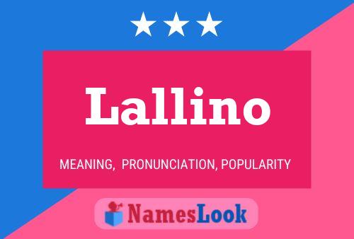 Poster del nome Lallino