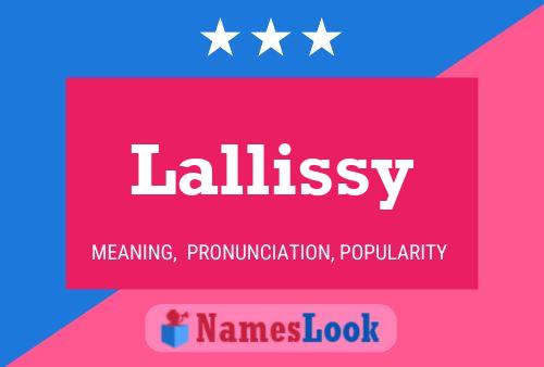 Poster del nome Lallissy