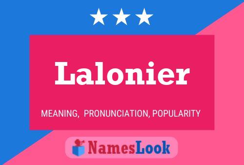 Poster del nome Lalonier