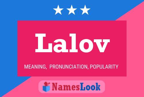 Poster del nome Lalov