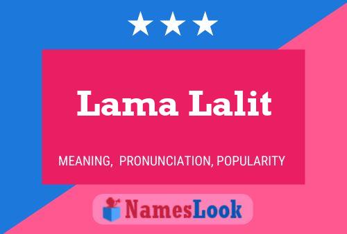 Poster del nome Lama Lalit