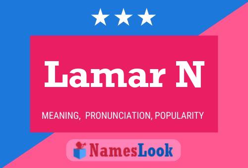 Poster del nome Lamar N