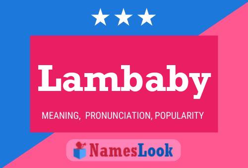 Poster del nome Lambaby