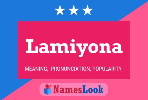 Poster del nome Lamiyona