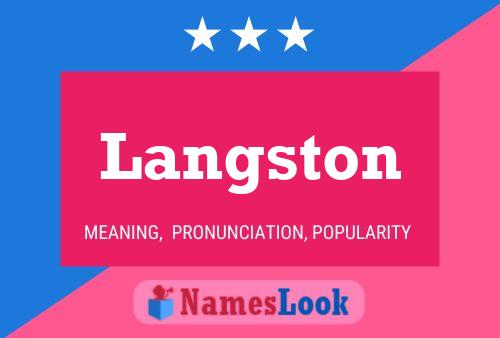 Poster del nome Langston