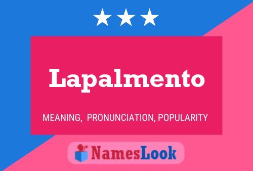 Poster del nome Lapalmento