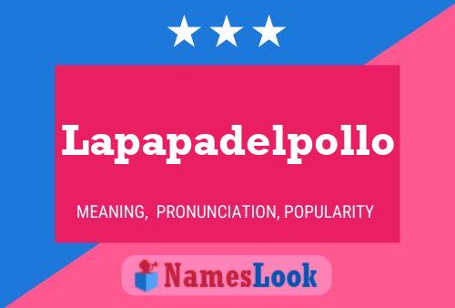 Poster del nome Lapapadelpollo