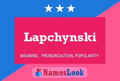 Poster del nome Lapchynski