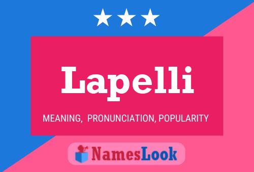 Poster del nome Lapelli