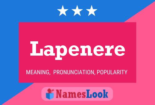 Poster del nome Lapenere