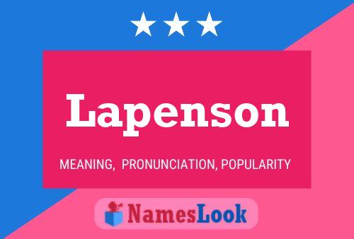 Poster del nome Lapenson