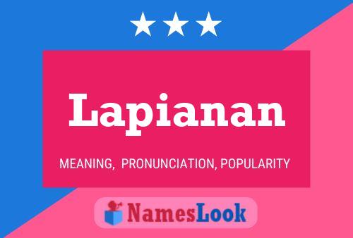 Poster del nome Lapianan