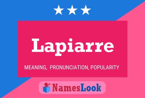 Poster del nome Lapiarre