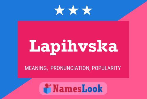 Poster del nome Lapihvska