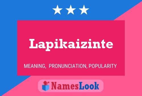 Poster del nome Lapikaizinte