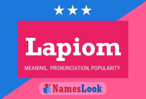 Poster del nome Lapiom