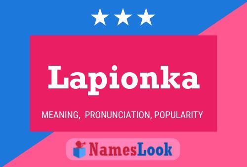 Poster del nome Lapionka