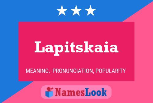 Poster del nome Lapitskaia