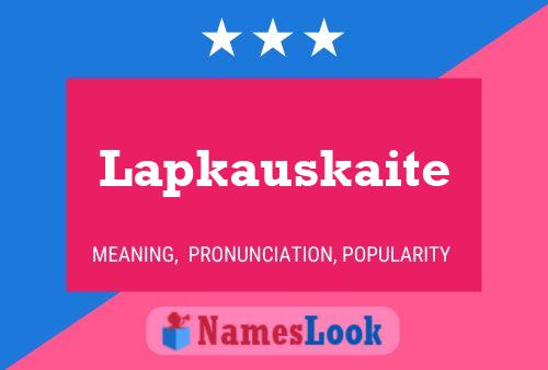 Poster del nome Lapkauskaite