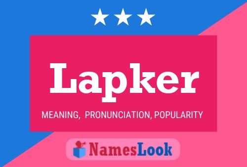 Poster del nome Lapker