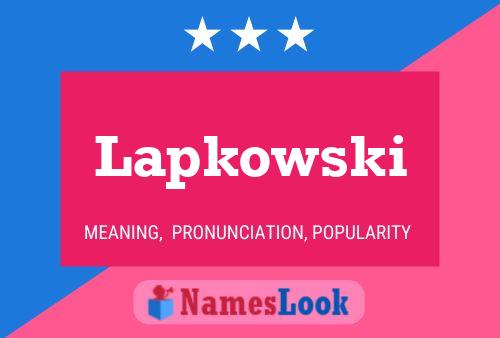 Poster del nome Lapkowski